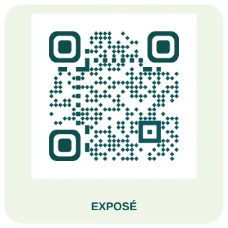QR-Code-Vorlage Immobilien: Elegantes Petrol