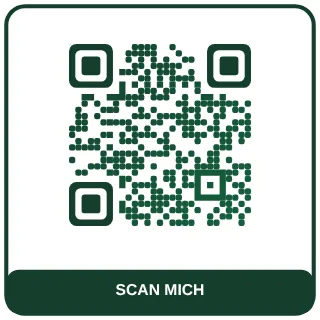 QR-Code-Vorlage Gecko Classic: Das QR-Lizard-Grün
