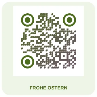 QR-Code-Vorlage Ostern: Frühlingshaftes Pastell, kräftig genug zum Scannen
