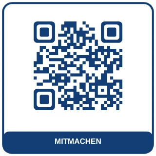 QR-Code-Vorlage Sportverein: Kräftiges Vereinsblau