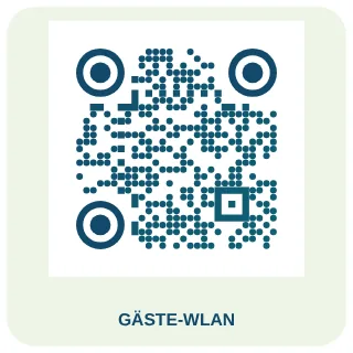 QR-Code-Vorlage Ferienwohnung: Ruhiges Meeresblau